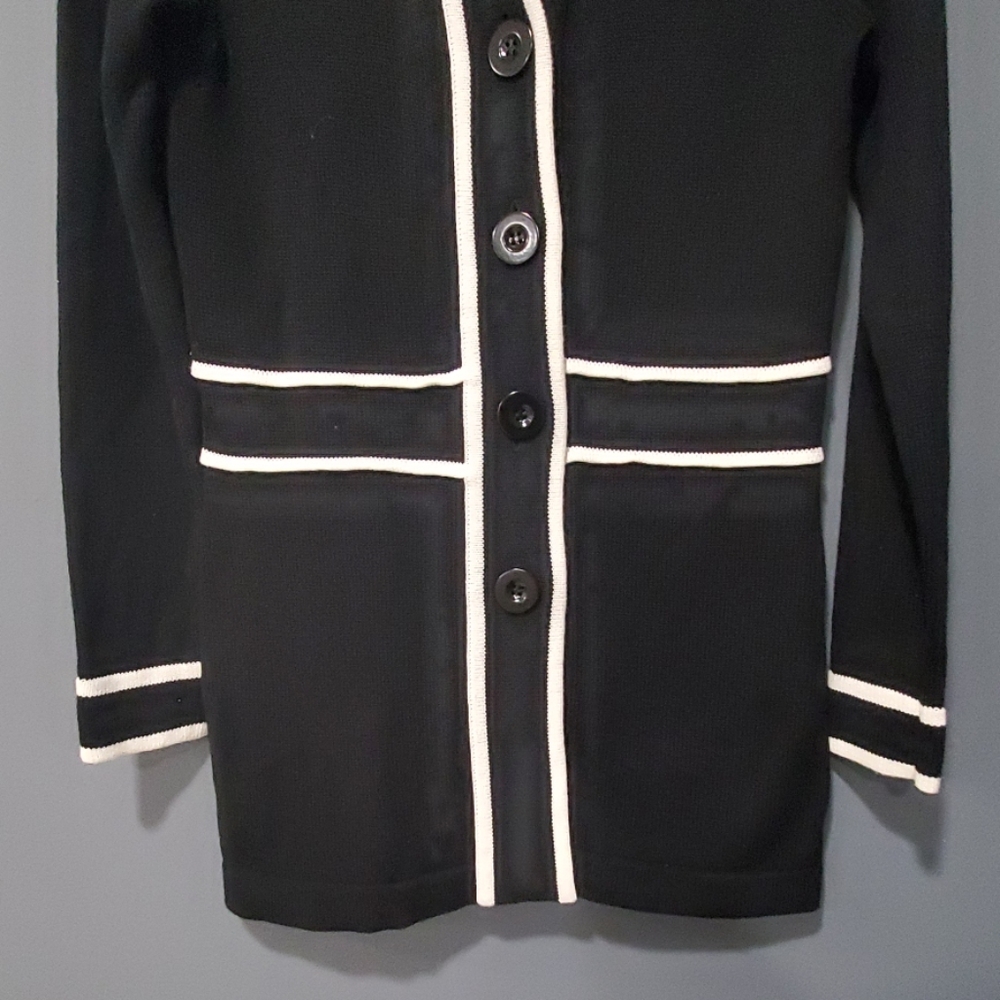 Rafaella black cardagan sweater sz small - Picture 2 of 9